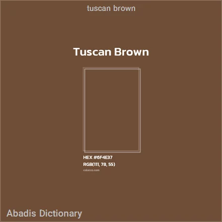 tuscan brown